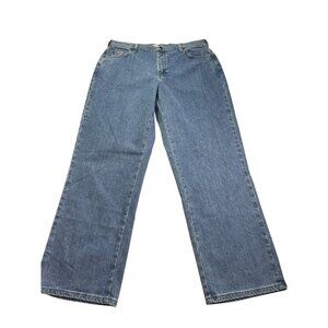 Lee Relaxed Straight Leg Jeans 12 Short At The Waist Stretch Fabric New